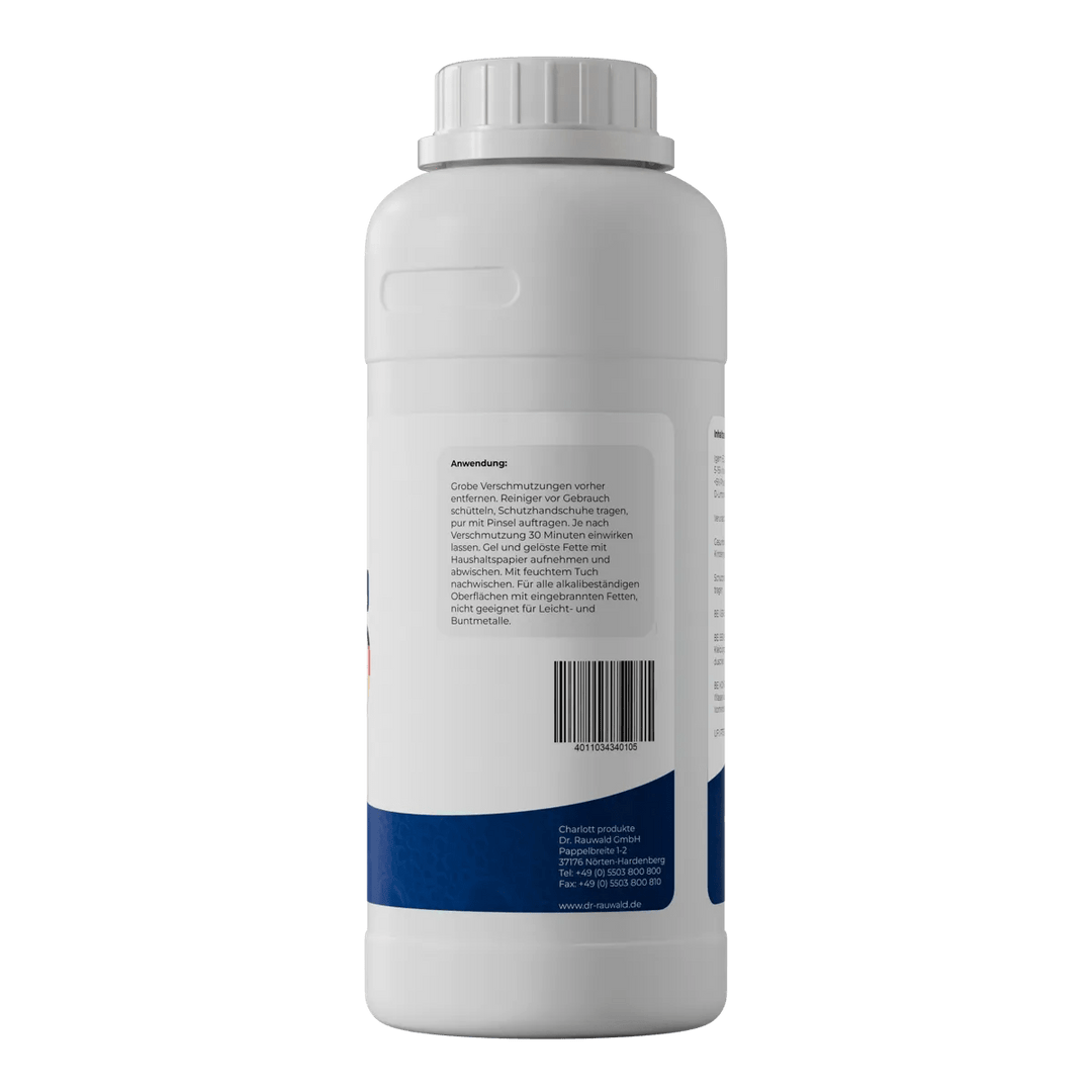 Dr. Rauwald Backofenreiniger Gel [500 ml] - Set inkl. Pinsel, Handschuhe & Schutzbrille – Extra stark gegen Verkrustungen – Made in Germany - Dr. Rauwald - Reinigungsmittel Made in Germany