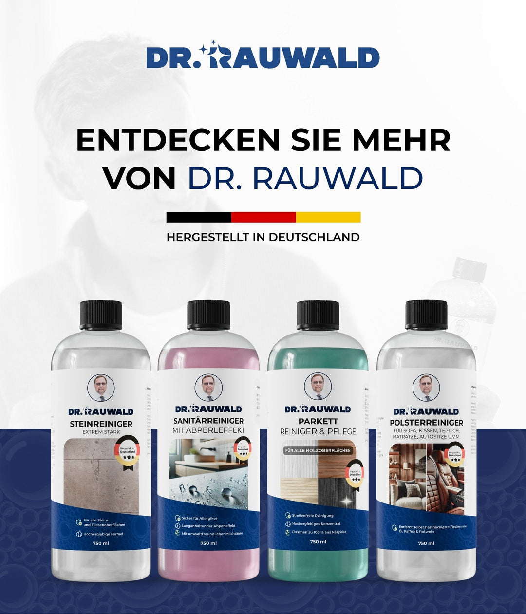 Dr. Rauwald Backofenreiniger Gel [500 ml] - Set inkl. Pinsel, Handschuhe & Schutzbrille – Extra stark gegen Verkrustungen – Made in Germany - Dr. Rauwald - Reinigungsmittel Made in Germany