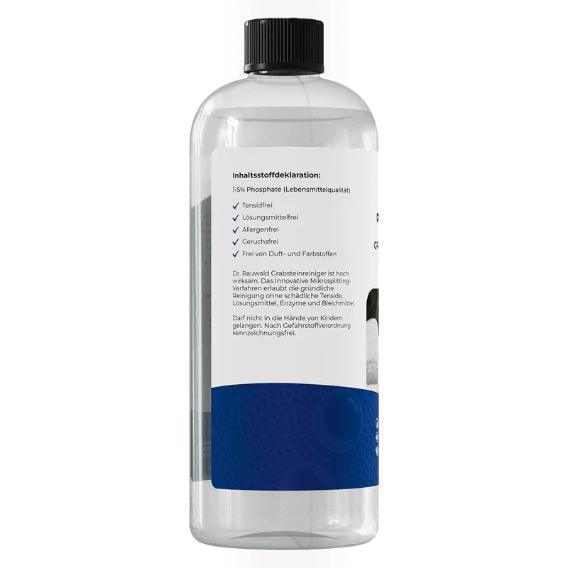 Dr. Rauwald Grabsteinreiniger Extrem Stark [750 ml] - Grabsteine reinigen ohne Tenside oder Lösungsmittel - Dr. Rauwald - Reinigungsmittel Made in Germany