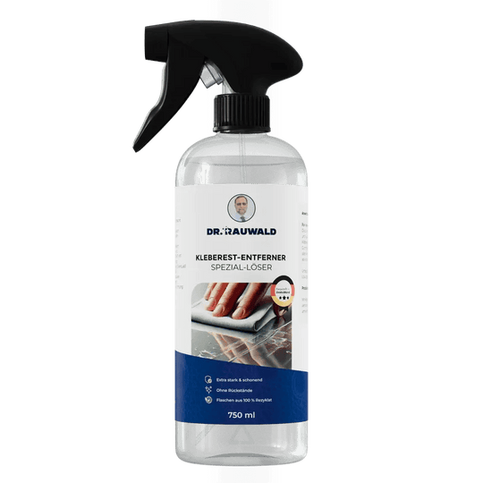 Dr. Rauwald Kleberest - Entferner [750 ml] – Spezial - Löser für Etiketten & Kleber - Dr. Rauwald - Reinigungsmittel Made in Germany