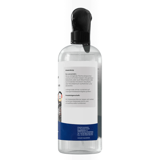 Dr. Rauwald Kleberest - Entferner [750 ml] – Spezial - Löser für Etiketten & Kleber - Dr. Rauwald - Reinigungsmittel Made in Germany