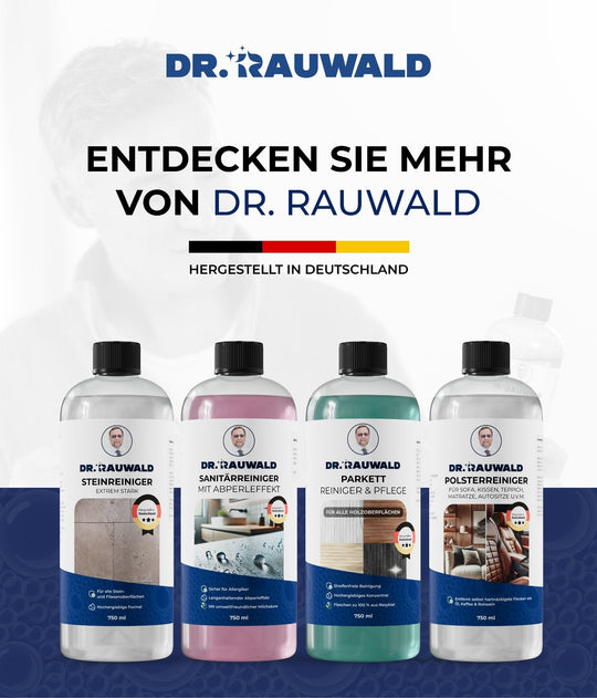 Dr. Rauwald Parkettreiniger Konzentrat [750 ml] – Für streifenfreie Reinigung & langanhaltenden Glanz – Umweltfreundlich & Made in Germany - Dr. Rauwald - Reinigungsmittel Made in Germany