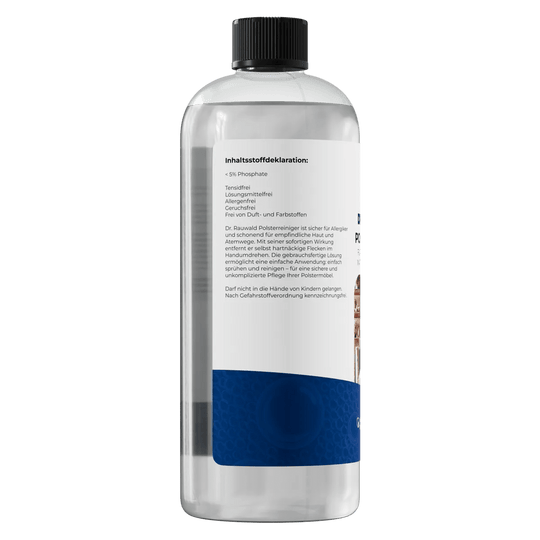 Dr. Rauwald Polsterreiniger [750 ml] – Effektive Fleckenentfernung für Sofa, Teppich, Kissen, Autositze & Matratzen – Umweltfreundlich & geruchsfrei – Made in Germany - Dr. Rauwald - Reinigungsmittel Made in Germany