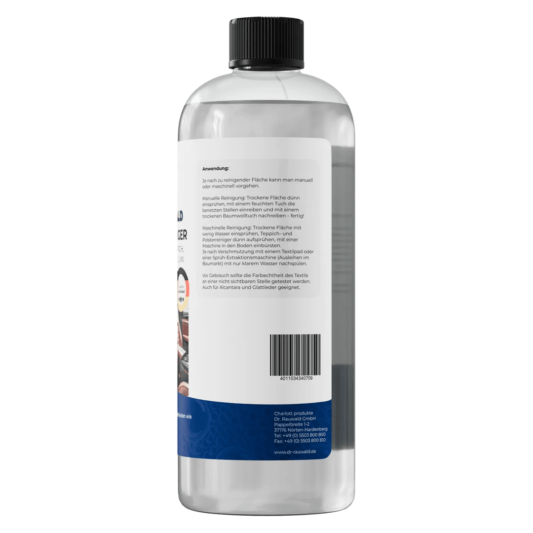 Dr. Rauwald Polsterreiniger [750 ml] – Effektive Fleckenentfernung für Sofa, Teppich, Kissen, Autositze & Matratzen – Umweltfreundlich & geruchsfrei – Made in Germany - Dr. Rauwald - Reinigungsmittel Made in Germany