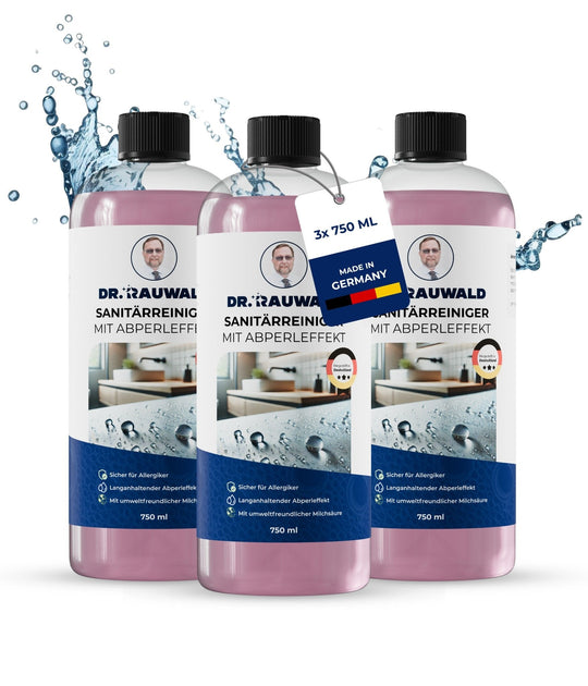 Dr. Rauwald Sanitärreiniger [750 ml] – Badreiniger mit Abperleffekt – Entfernt Kalk & Schmutz mühelos – Umweltfreundlich & gebrauchsfertig – Made in Germany - Dr. Rauwald - Reinigungsmittel Made in Germany